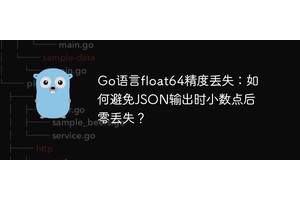 Go语言float64精度丢失：如何避免JSON输出时小数点后零丢失？