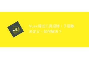 Vuex调试工具报错：子函数未定义，如何解决？