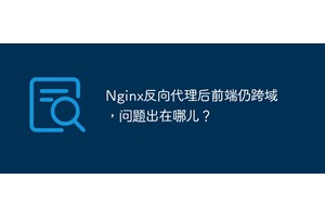 Nginx反向代理后前端仍跨域，问题出在哪儿？