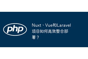 Nuxt、Vue和Laravel项目如何高效整合部署？
