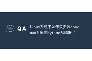 Linux系统下如何只安装conda而不安装Python解释器？