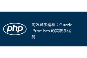 高效异步编程：Guzzle Promises 的实践与优势