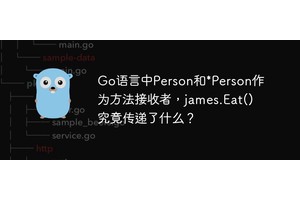 Go语言中Person和*Person作为方法接收者，james.Eat()究竟传递了什么？