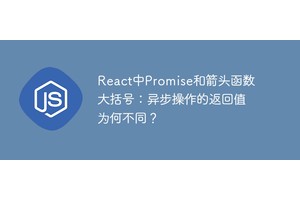 React中Promise和箭头函数大括号：异步操作的返回值为何不同？