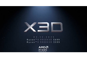 AMD 9900X3D/9950X3D 3月12日上市！价格不变！