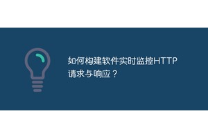 如何构建软件实时监控HTTP请求与响应？