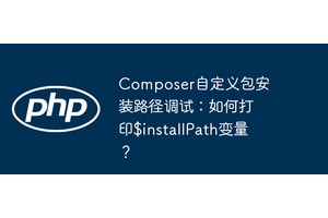 Composer自定义包安装路径调试：如何打印$installPath变量？