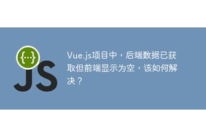 Vue.js项目中，后端数据已获取但前端显示为空，该如何解决？