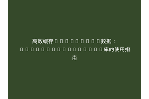 高效缓存WordPress数据：italystrap/cache库的使用指南